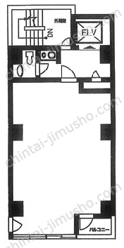 山下ビル4階の間取図