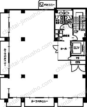 三田UTビル6階の間取図