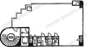 アポリアビル5階の間取図