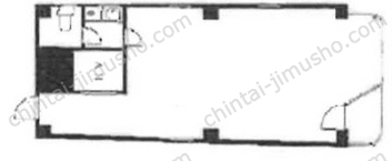 カワムラビル5階の間取図