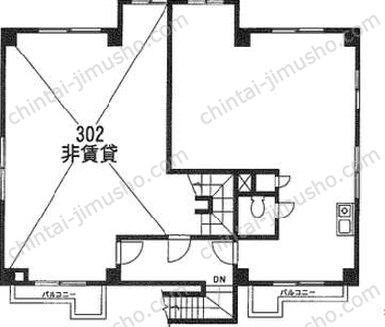 赤坂サンクビルの間取図
