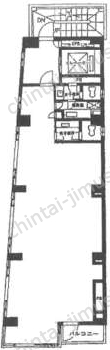 丸十ビルⅡ7階の間取図