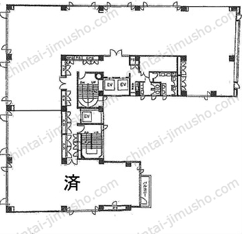 麹町鶴屋八幡ビル5階の間取図