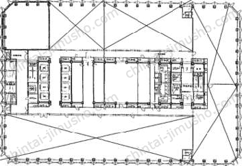 新宿センタービル／+OURS新宿の間取図