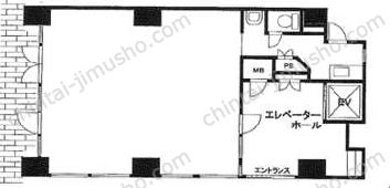 第二山口ビル1階の間取図