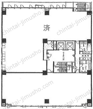 サンヨー堂錦糸ビル4階の間取図