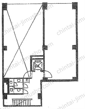 第1矢木ビル4階の間取図