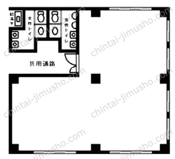 天心堂ビル3階の間取図