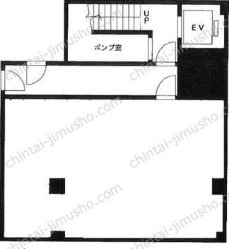 赤坂福住ビルB2階の間取図