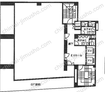 東京冷凍新川ビル6階の間取図