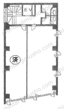 宮益SKビル5階の間取図