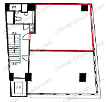 三福ビル4Fの間取図