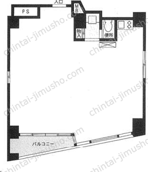 龍文堂ビル4階の間取図