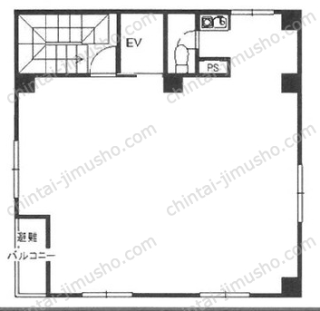 桂昇新御徒町ビル3階の間取図