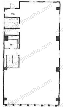 内幸町1ビル3階の間取図