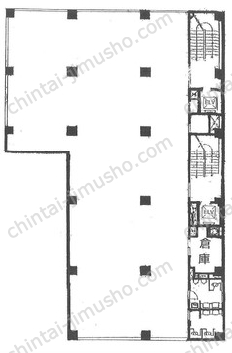 三和ビル／プレミアムオフィス浜松町3階の間取図