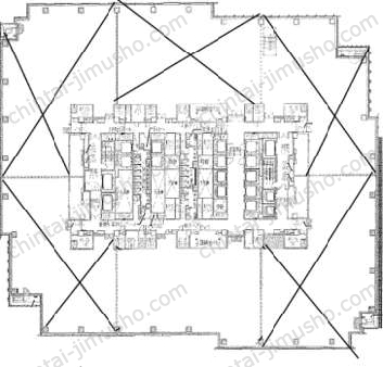東京ミッドタウンタワーの間取図