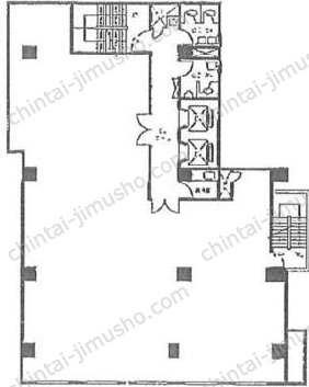 蒲田TKビル2階の間取図