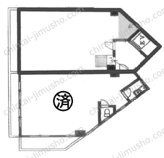 ステーションプラザロイヤル3階の間取図