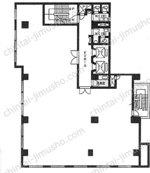 蒲田TKビル4階の間取図