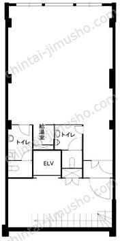 松木ビル4階の間取図