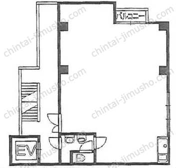 ユニオンビル工新7階の間取図