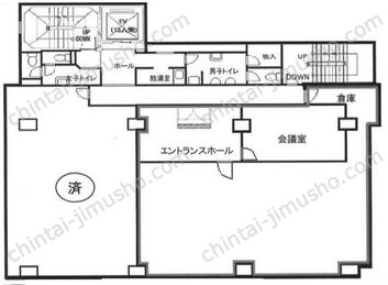 セキサクビル6階の間取図