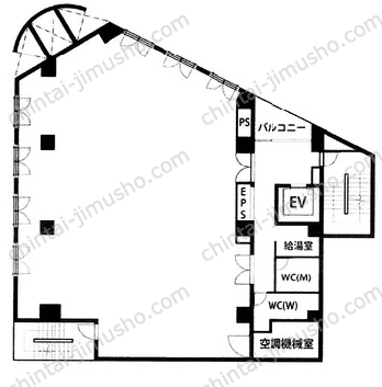 石山ビル4階の間取図