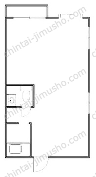 明治通りビル4階の間取図