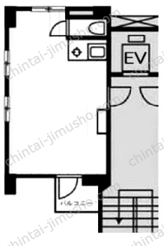 渋谷パールホーム4階の間取図