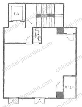 シントミ赤坂一ツ木ビル3階の間取図