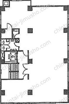 天翔オフィス新橋赤レンガ通りANNEX8階の間取図