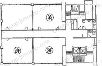 新橋駅前ビル2号館の間取図