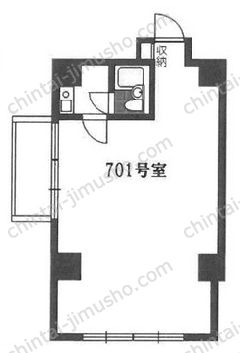 築地ホワイトビル7階の間取図