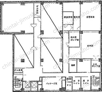 銀座大野ビルの間取図