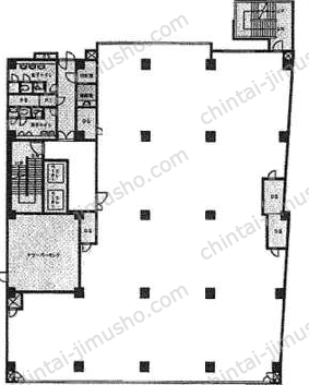 小田急西新宿ビル5階の間取図