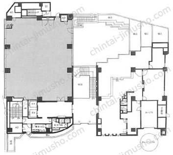 全特六本木ビル（WEST棟）1Fの間取図