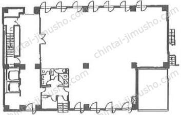 T&Tビル1階の間取図