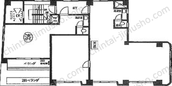 原ビル3Fの間取図