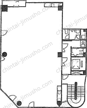新富191ビル8階の間取図