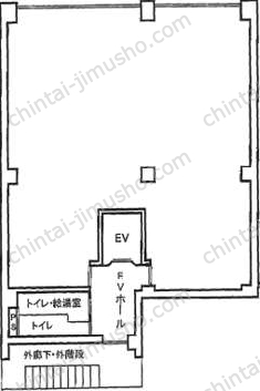 第1矢木ビル2階の間取図