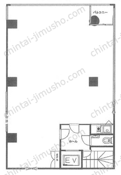 YSビル2階の間取図