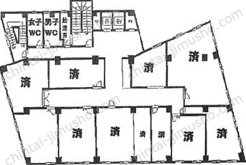 品川ステーションビル新宿4階の間取図