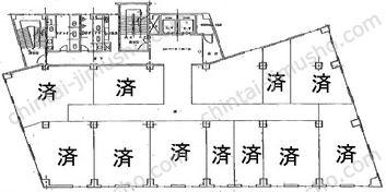 品川ステーションビル新宿5階の間取図