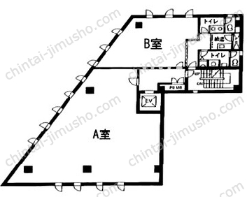 AKASAKA SUGAI BLDG.3Fの間取図