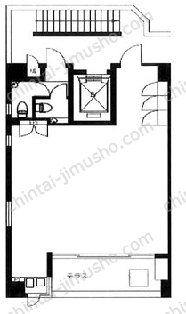 道玄坂TRビル3階の間取図