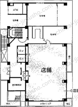 交通ビル1階の間取図