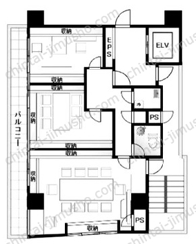 新宿KMビル8階の間取図