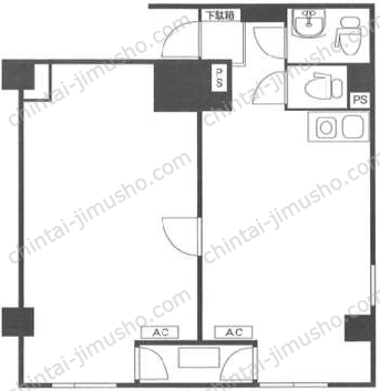 渋谷道玄坂プラザ仁科屋ビルの間取図
