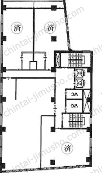西脇ビル7階の間取図